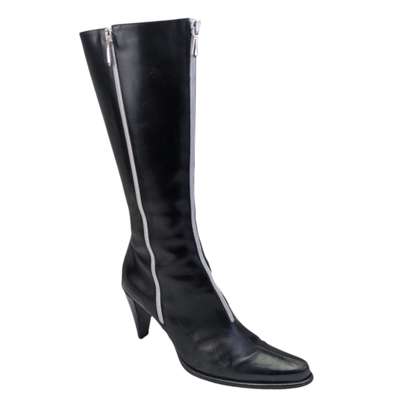 Donald J Pliner Italian Vintage Leather Boots GUC $425 Size 8M       S3946 - Picture 4 of 15